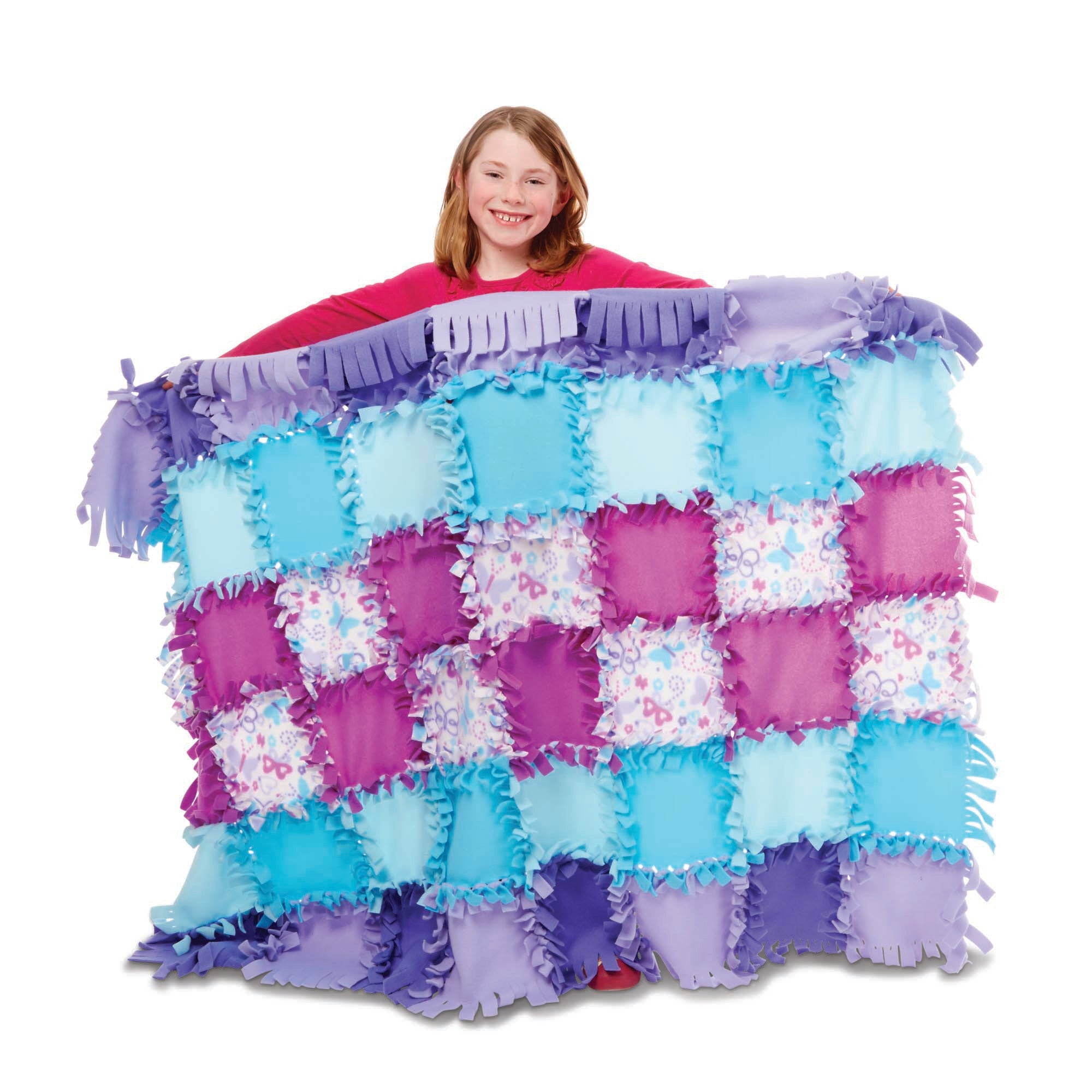Melissa & Doug Created by Me! Butterfly Fleece Quilt - Image 8