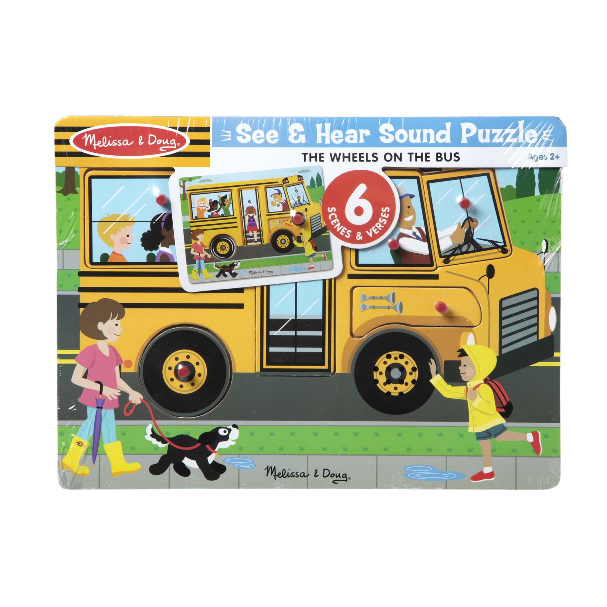 Melissa & Doug The Wheels on the Bus Song Puzzle - 6 Pieces - Image 3