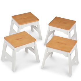 Melissa & Doug Wooden Stools ?C Set of 4
