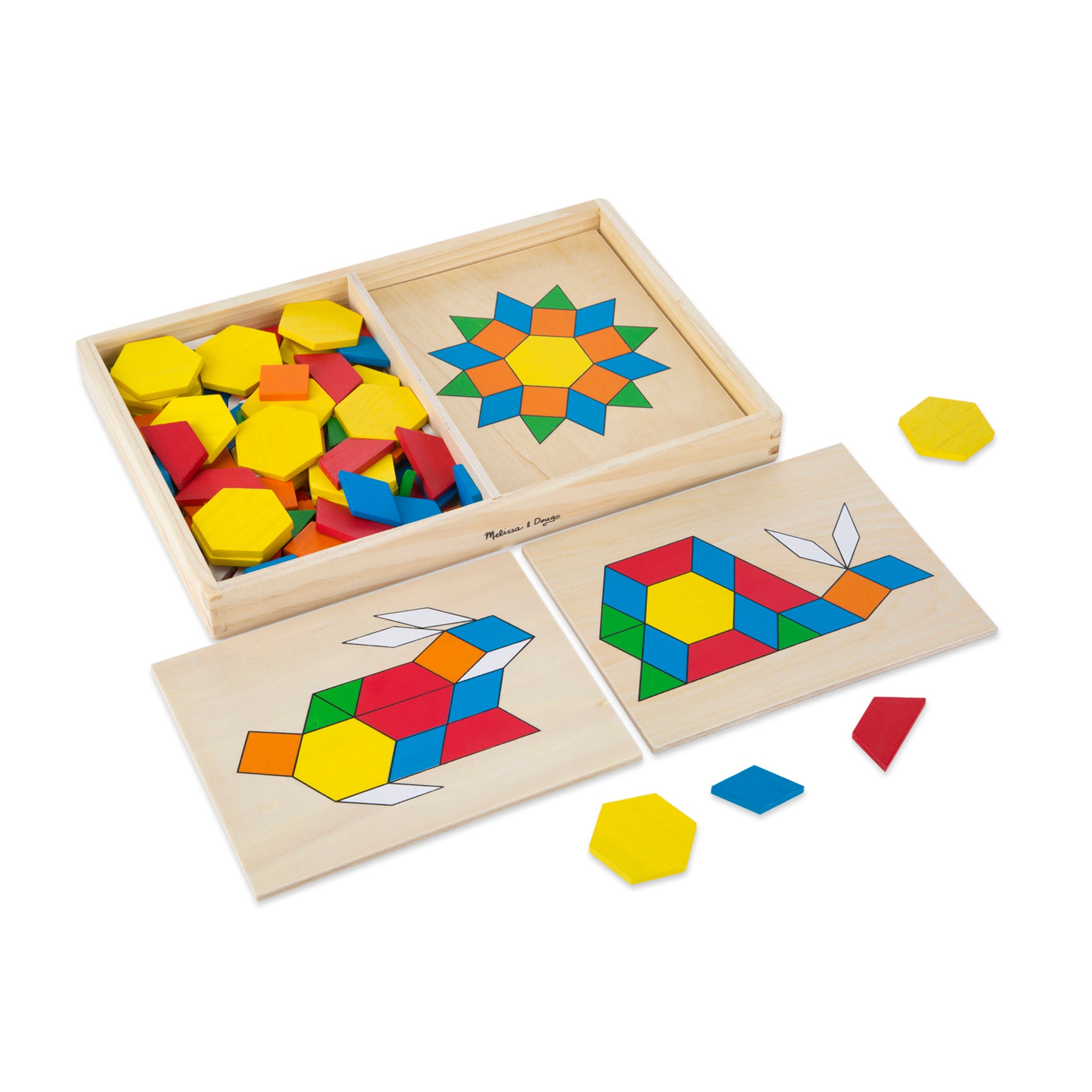Melissa & Doug Pattern Blocks and Boards - Image 3