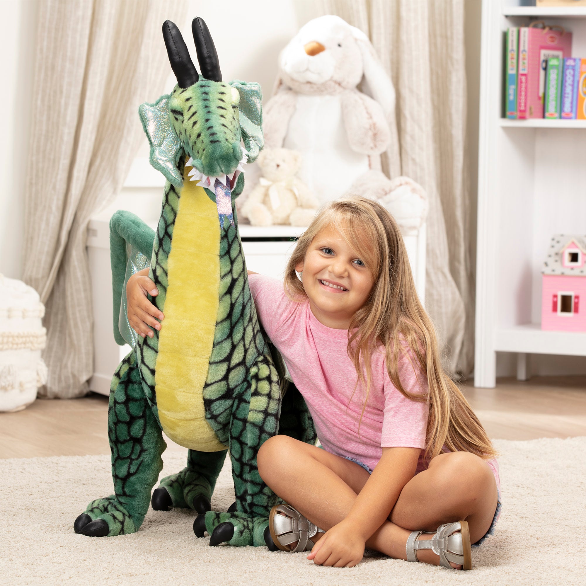 Melissa & Doug Winged Dragon Lifelike Plush Stuffed Animal - Image 7