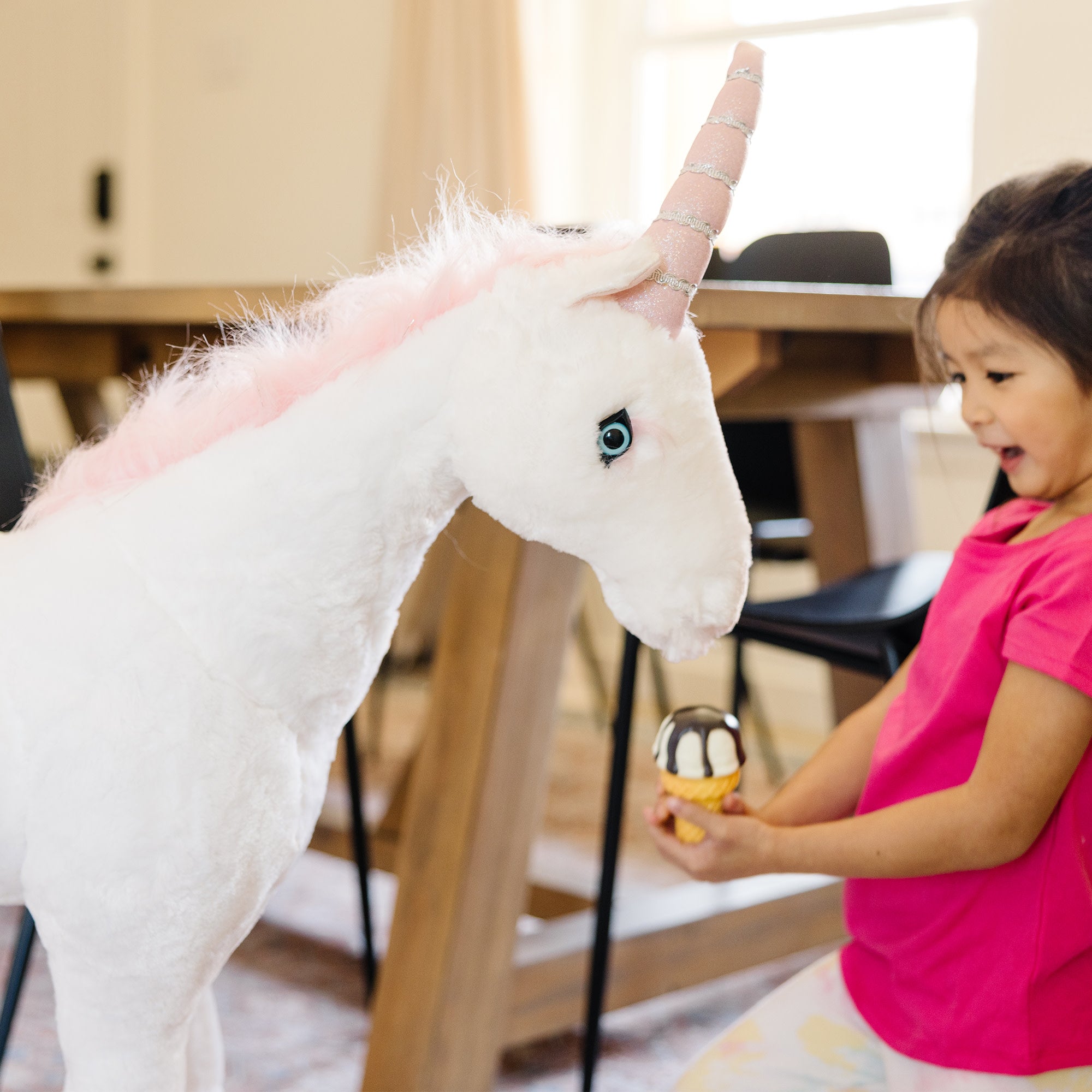 Melissa & Doug Unicorn Lifelike Plush Stuffed Animal - Image 7
