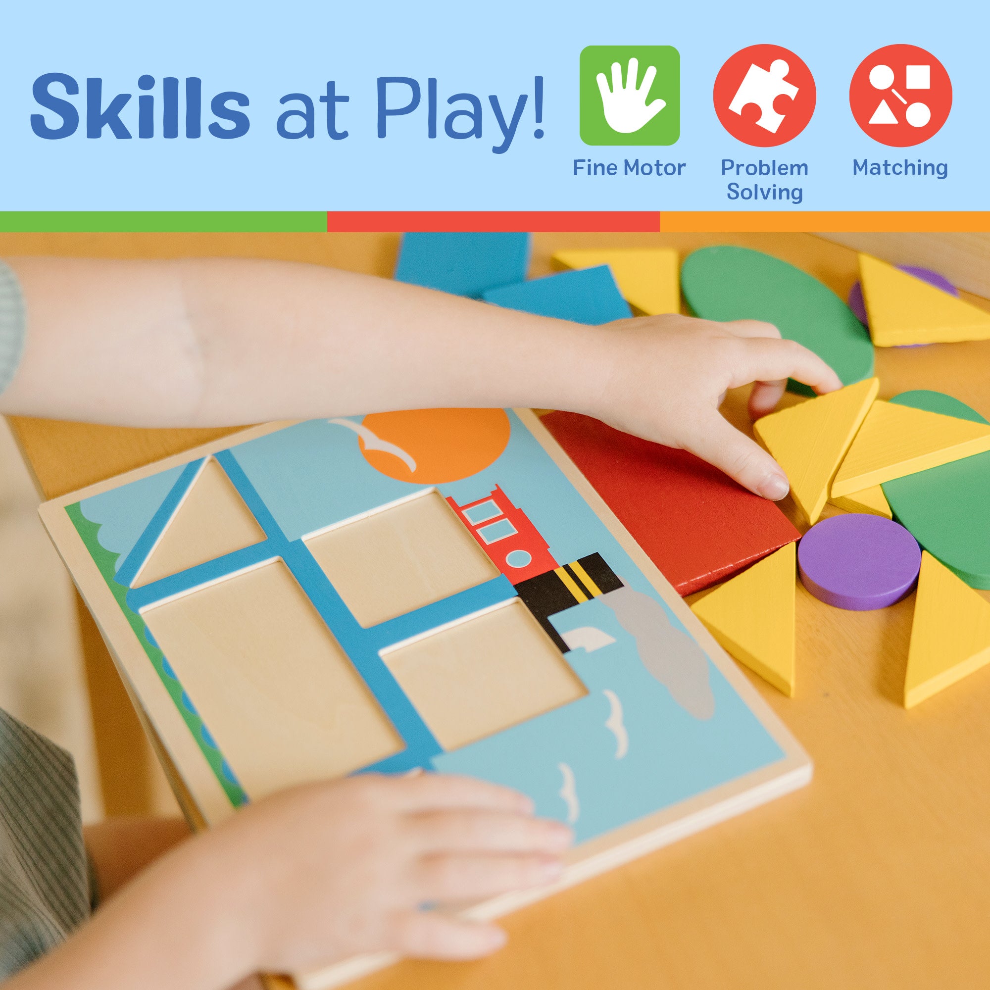 Melissa & Doug Beginner Pattern Blocks - Image 4