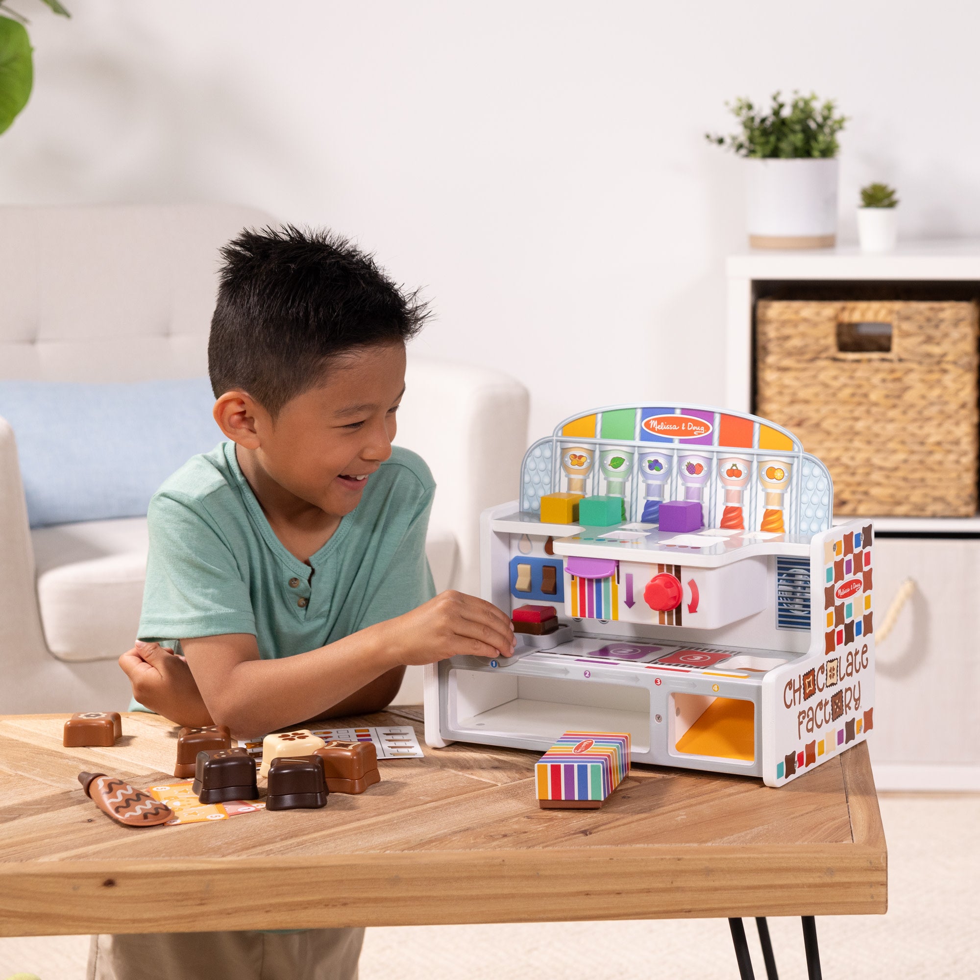 Melissa & Doug Wooden Chocolate Factory Play Set - Image 8