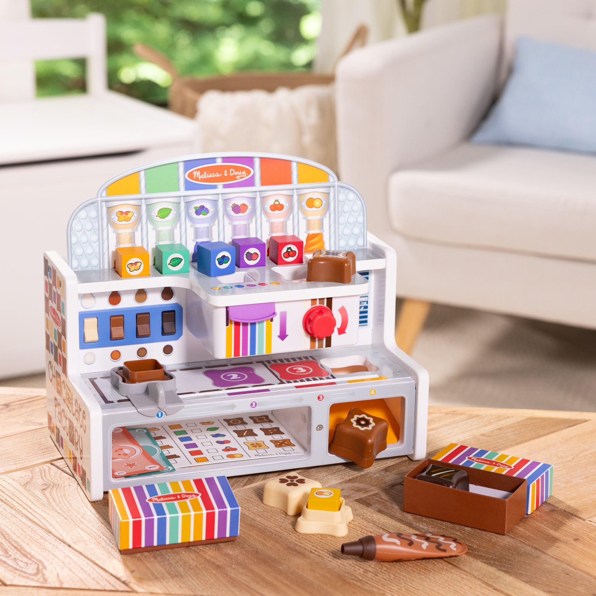 Melissa & Doug Wooden Chocolate Factory Play Set - Image 10