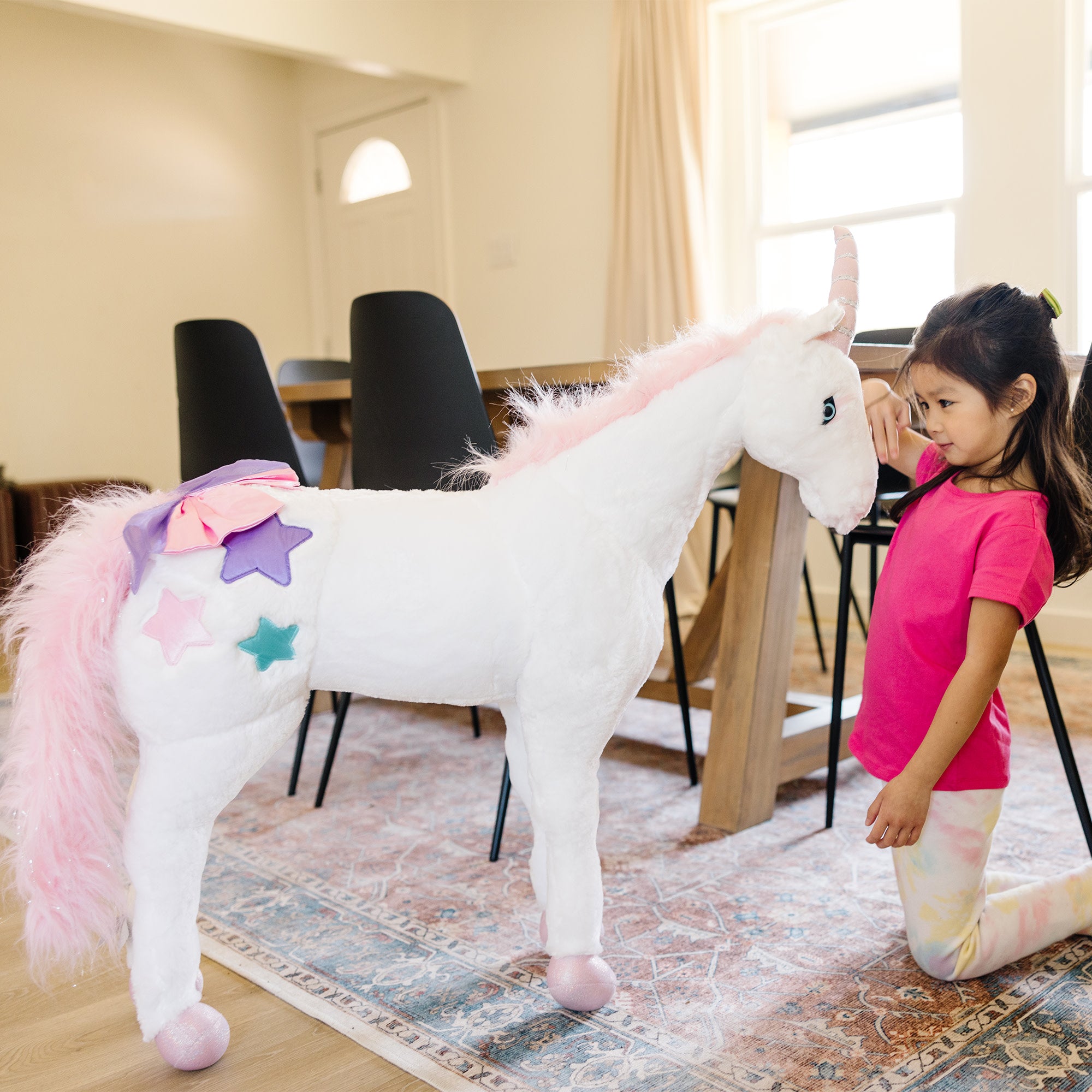 Melissa & Doug Unicorn Lifelike Plush Stuffed Animal - Image 8