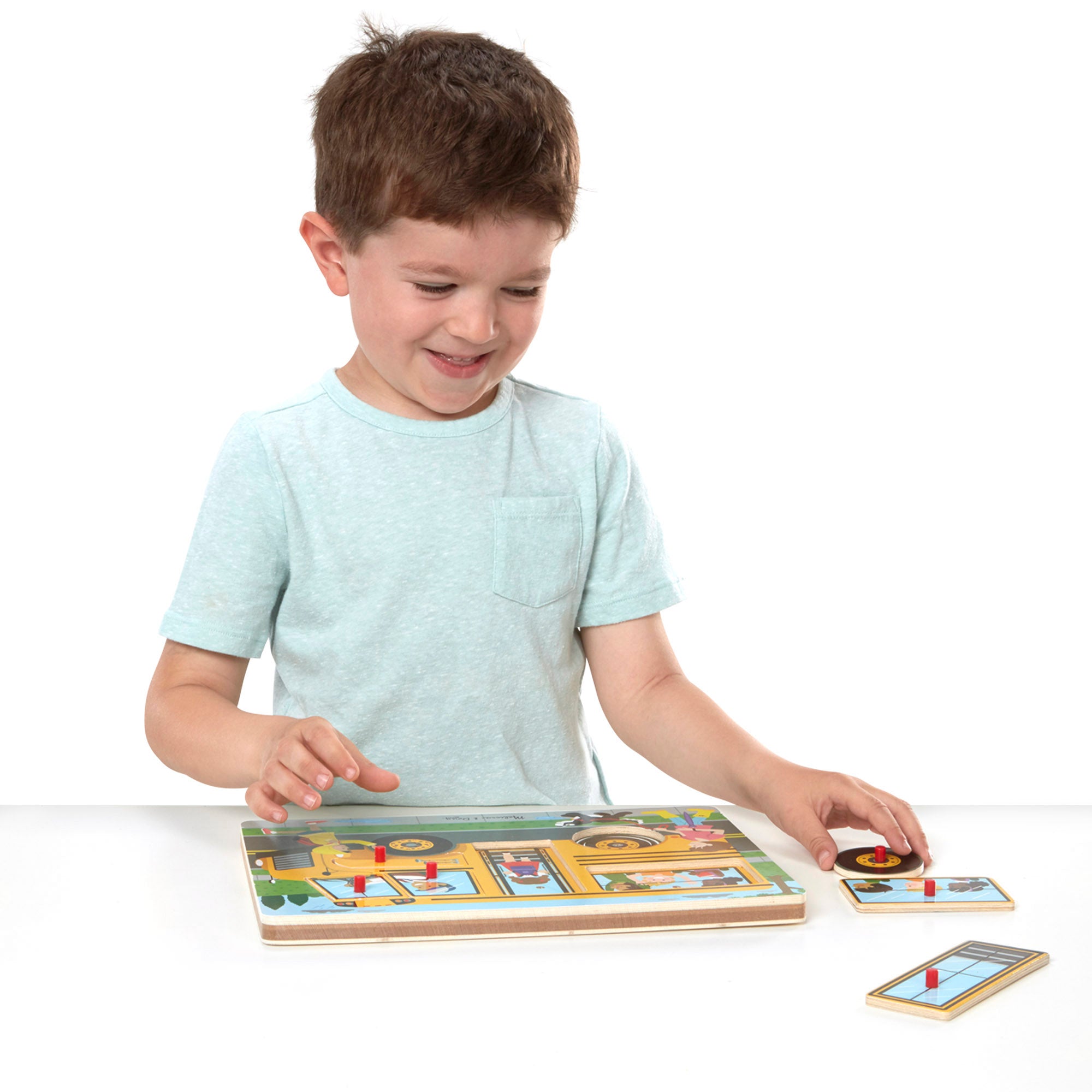 Melissa & Doug The Wheels on the Bus Song Puzzle - 6 Pieces - Image 8