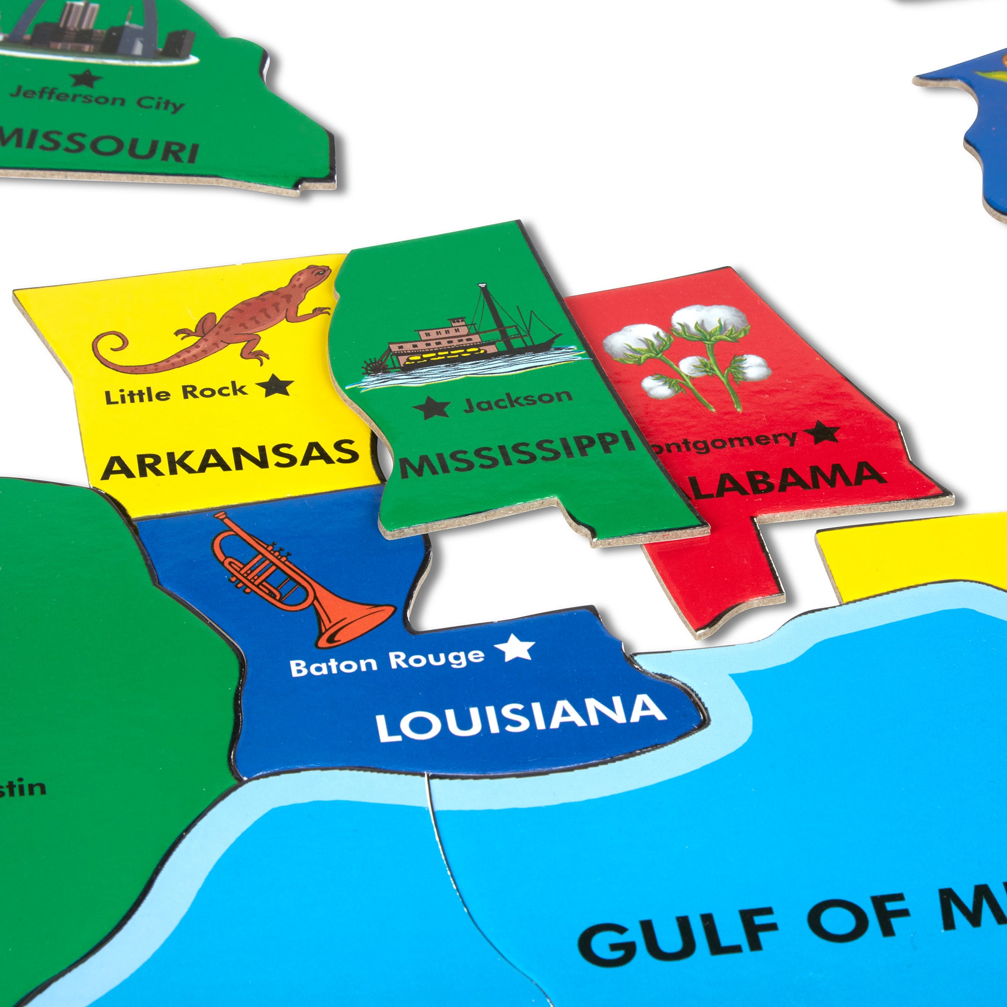 Melissa & Doug USA Map Floor Puzzle - 51 Pieces - Image 4