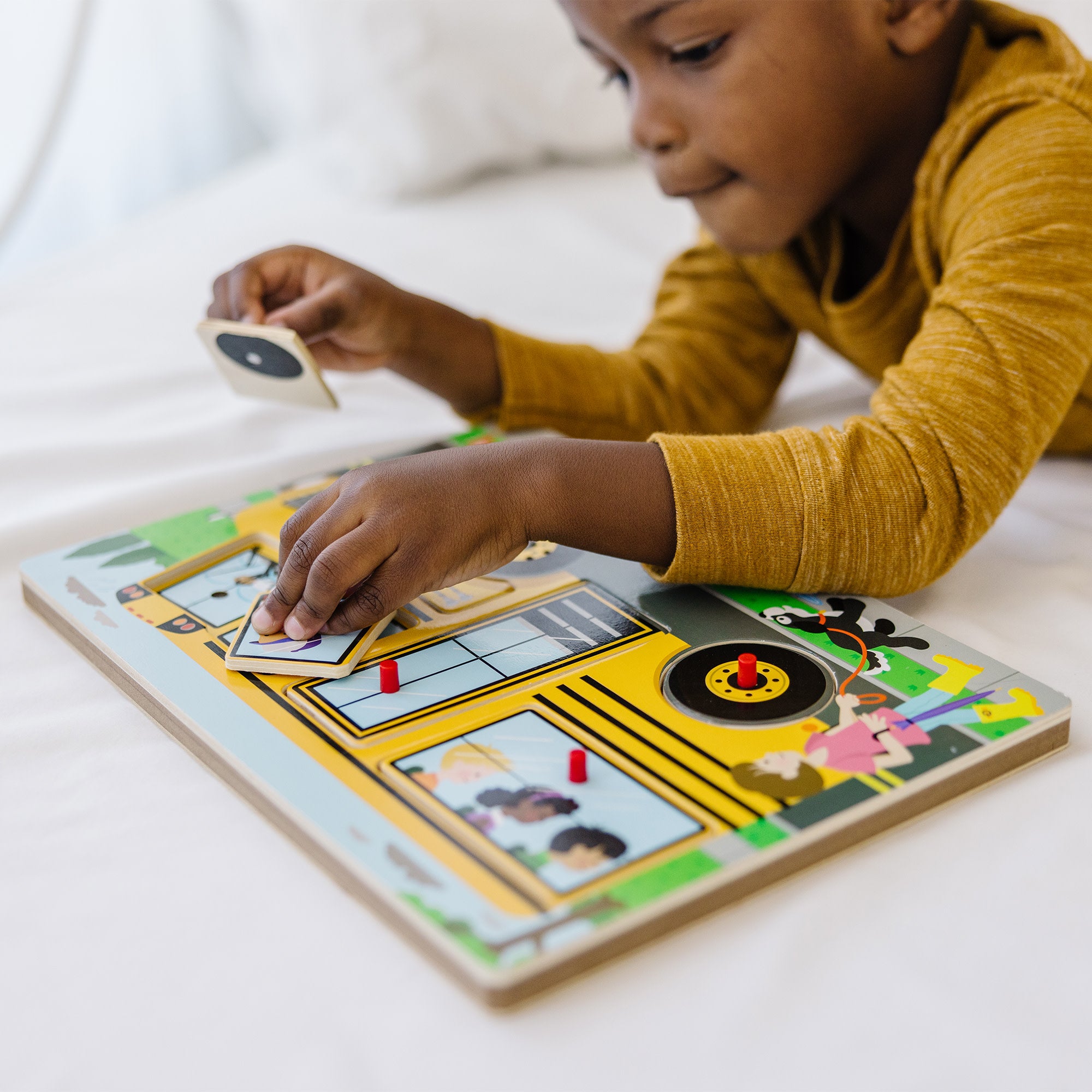 Melissa & Doug The Wheels on the Bus Song Puzzle - 6 Pieces - Image 7