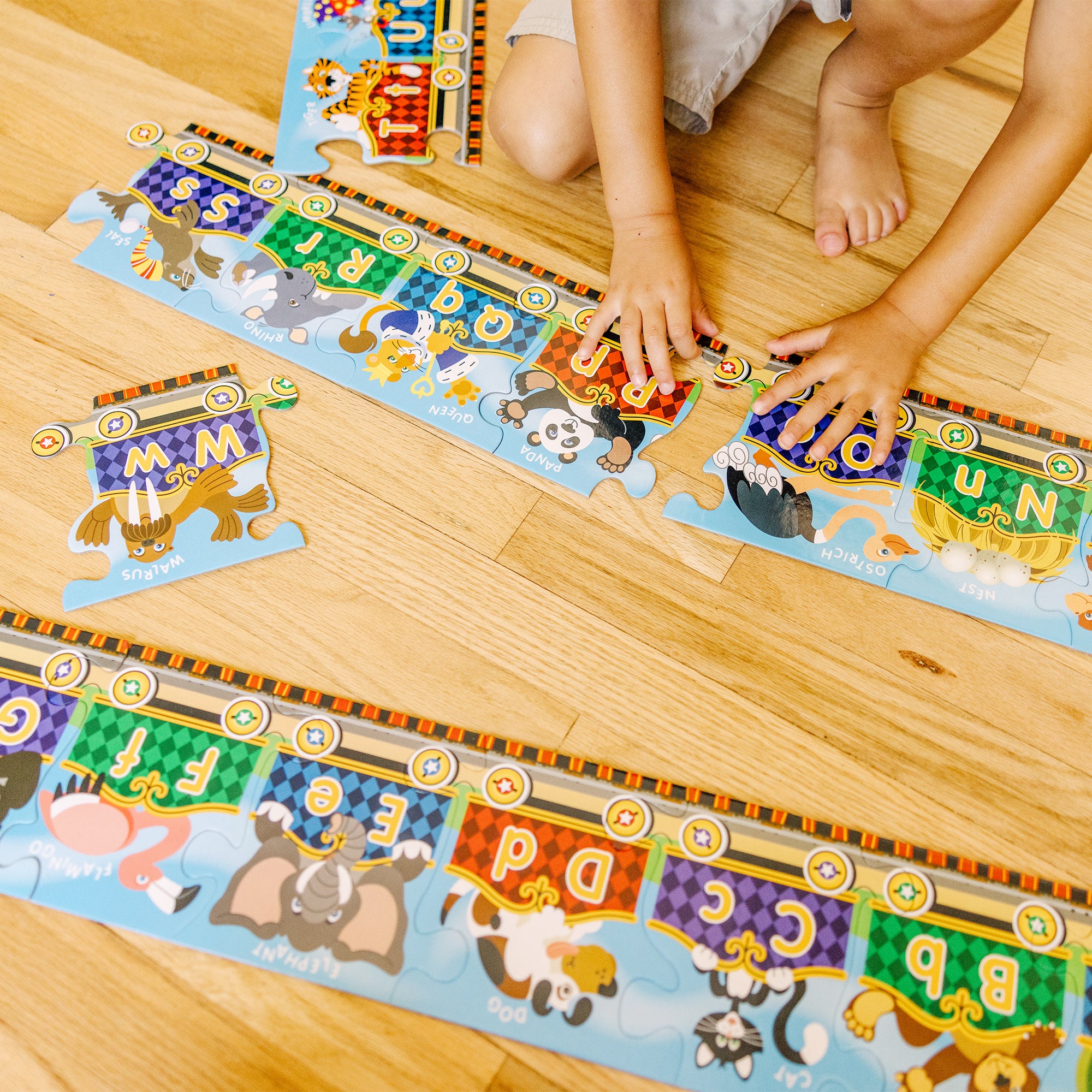 Melissa & Doug Alphabet Express Floor Puzzle - 27 Pieces - Image 2