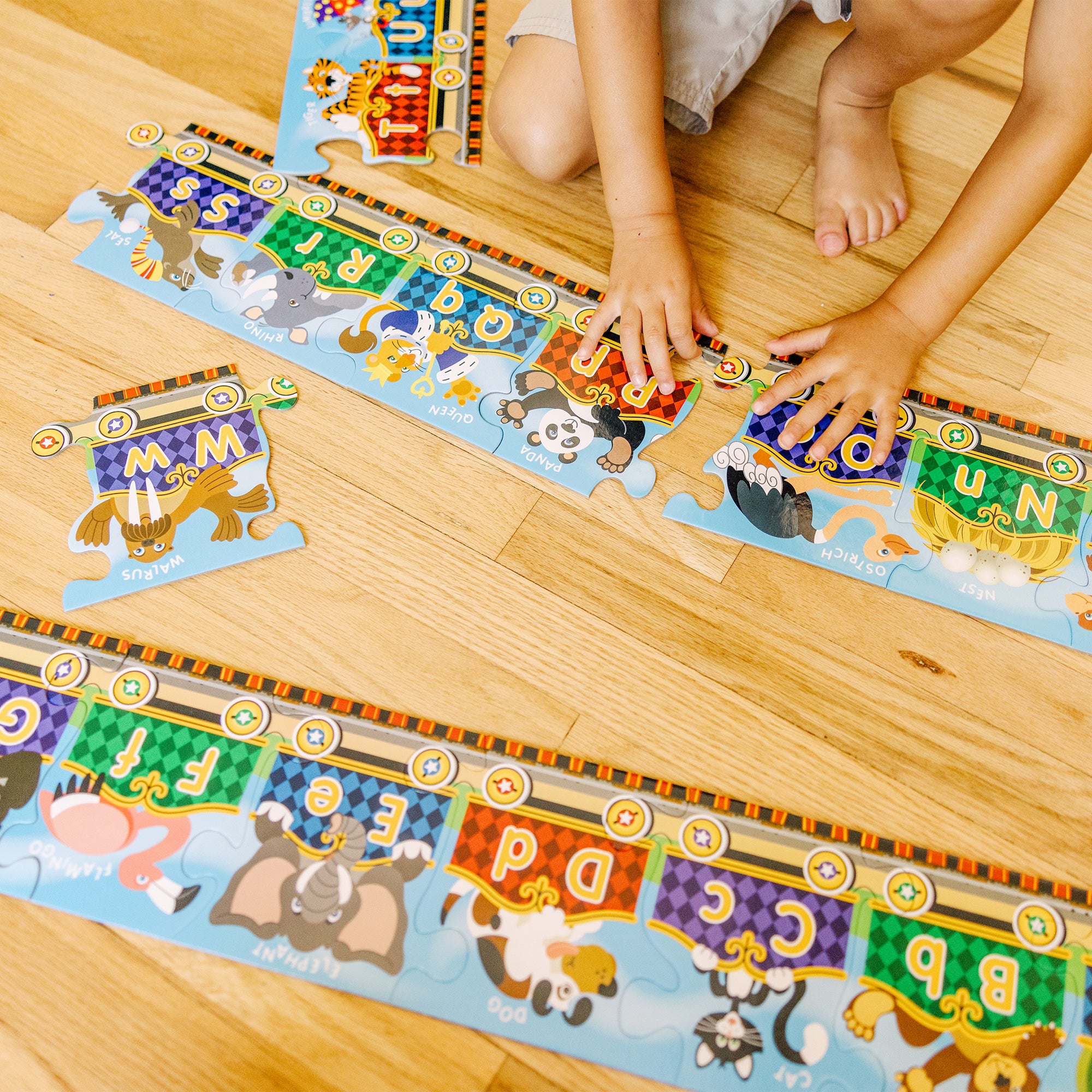 Melissa & Doug Alphabet Express Floor Puzzle - 27 Pieces - Image 6