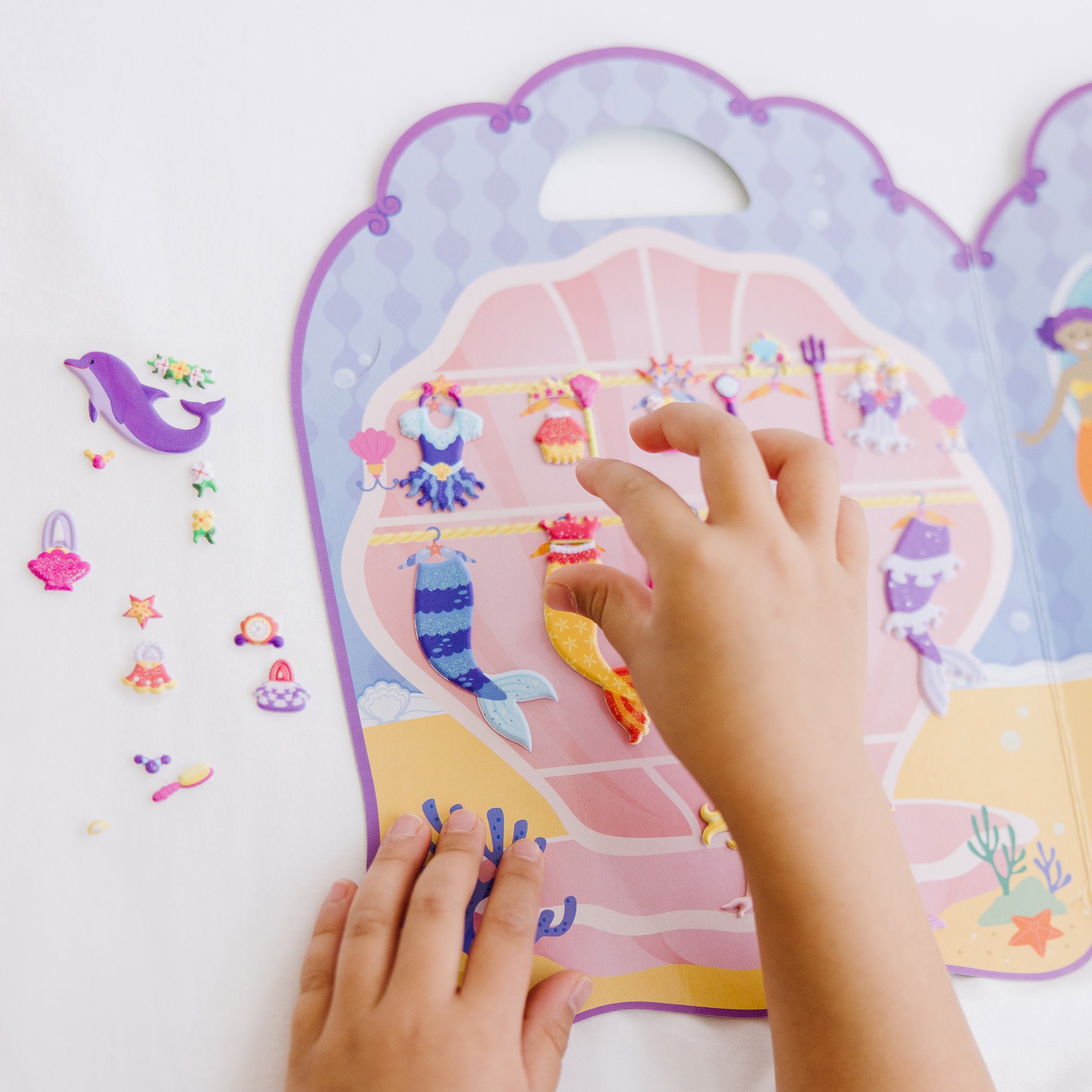 Melissa & Doug Puffy Sticker Play Set - Mermaid - Image 5