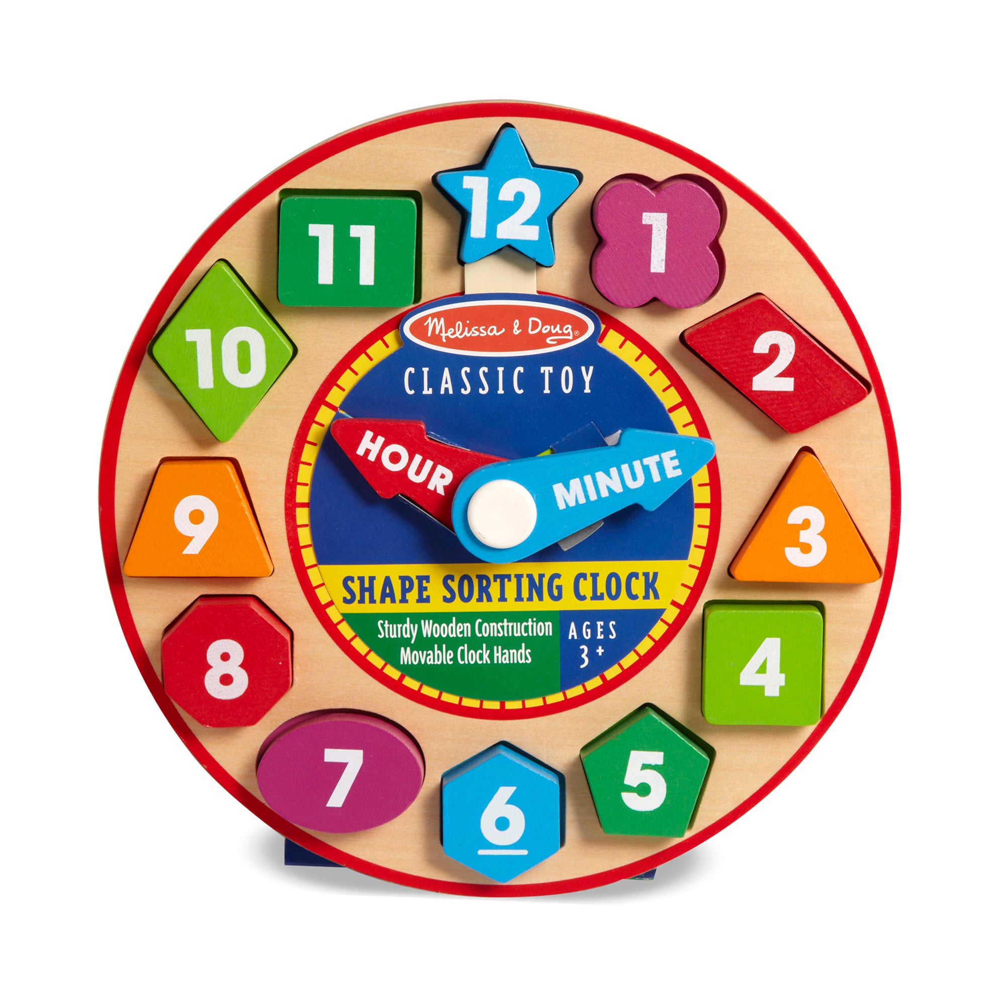 Melissa & Doug Shape Sorting Clock - Image 3