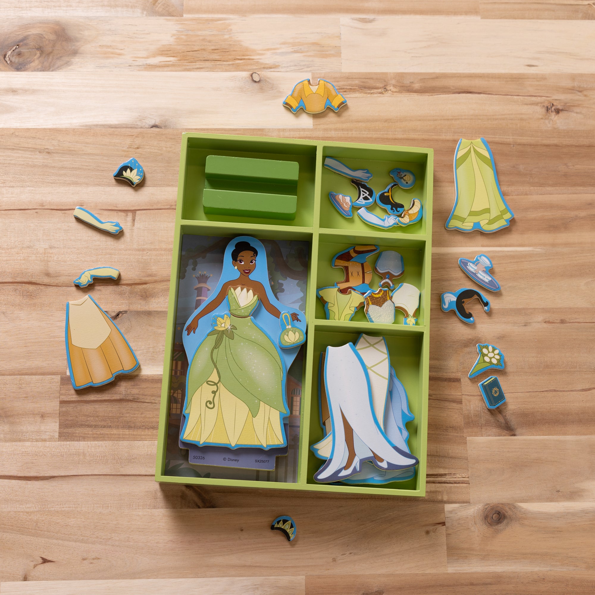 Melissa & Doug Disney Princess Tiana Wooden Magnetic Dress-Up Play Set - Image 9