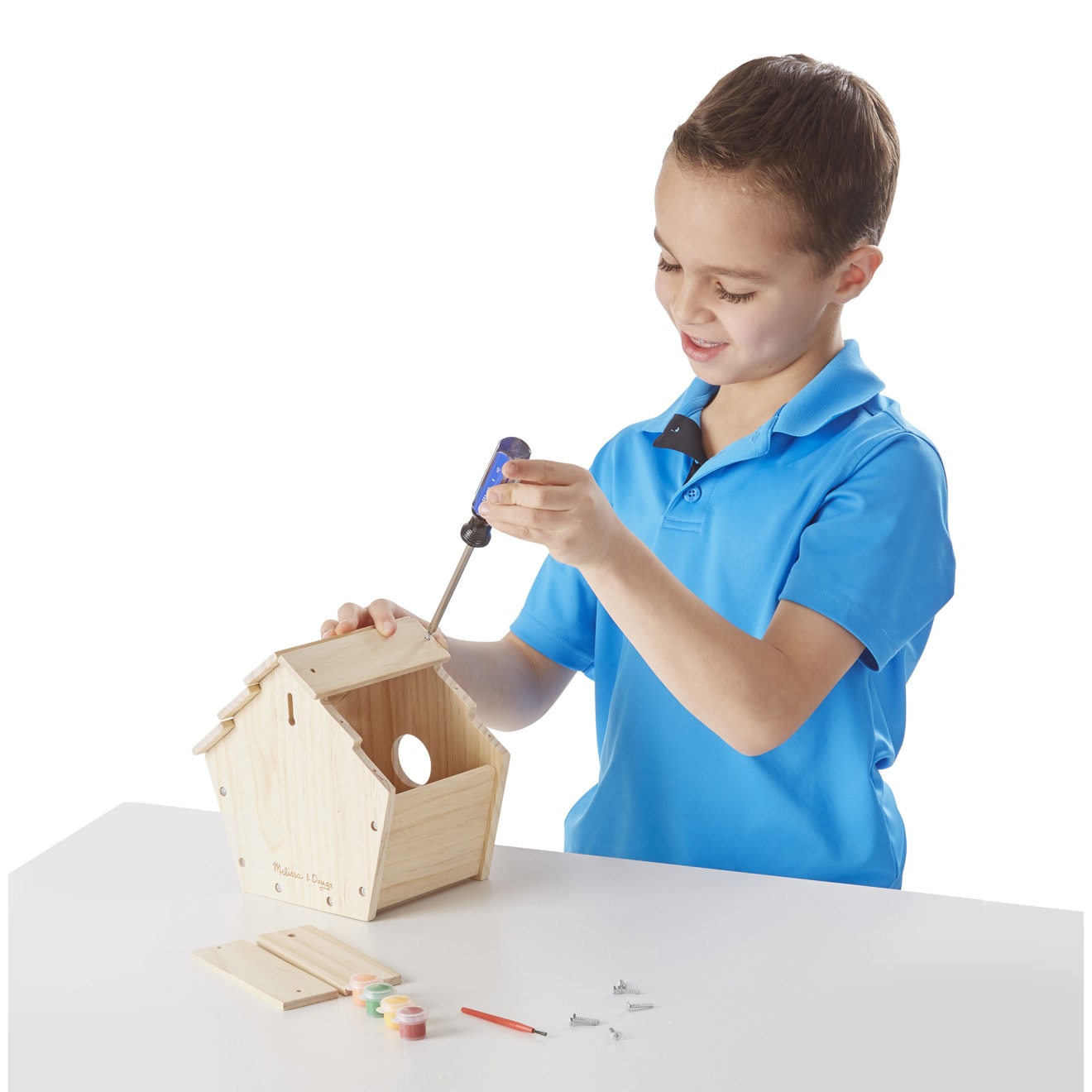 Melissa & Doug Created by Me! Birdhouse Wooden Craft Kit - Image 7