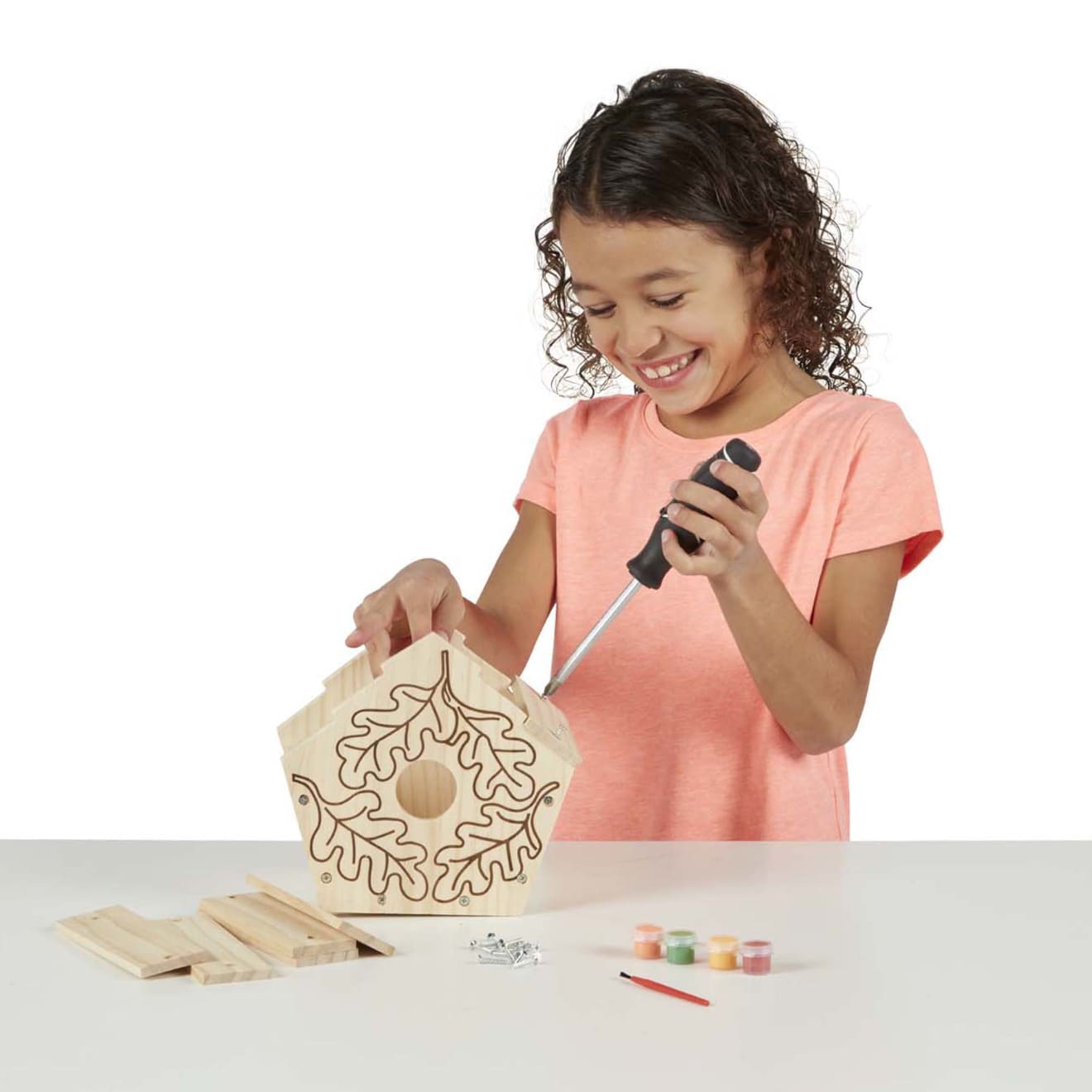 Melissa & Doug Created by Me! Birdhouse Wooden Craft Kit - Image 8