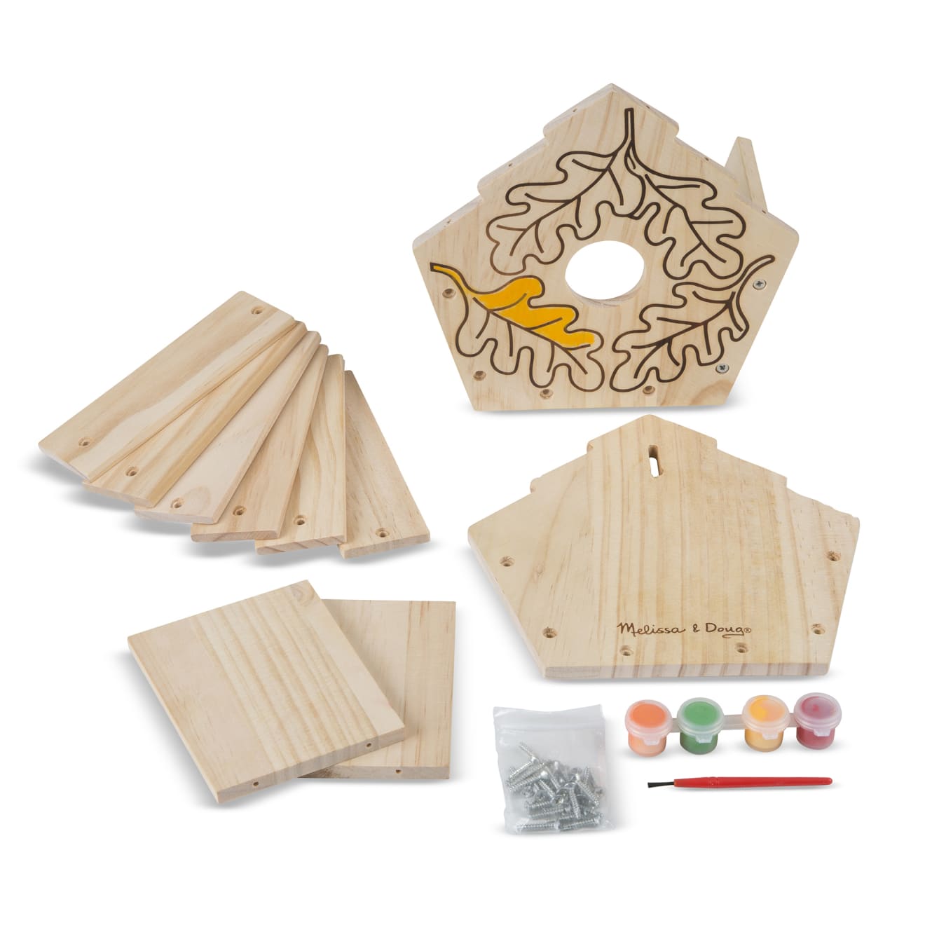 Melissa & Doug Created by Me! Birdhouse Wooden Craft Kit - Image 4