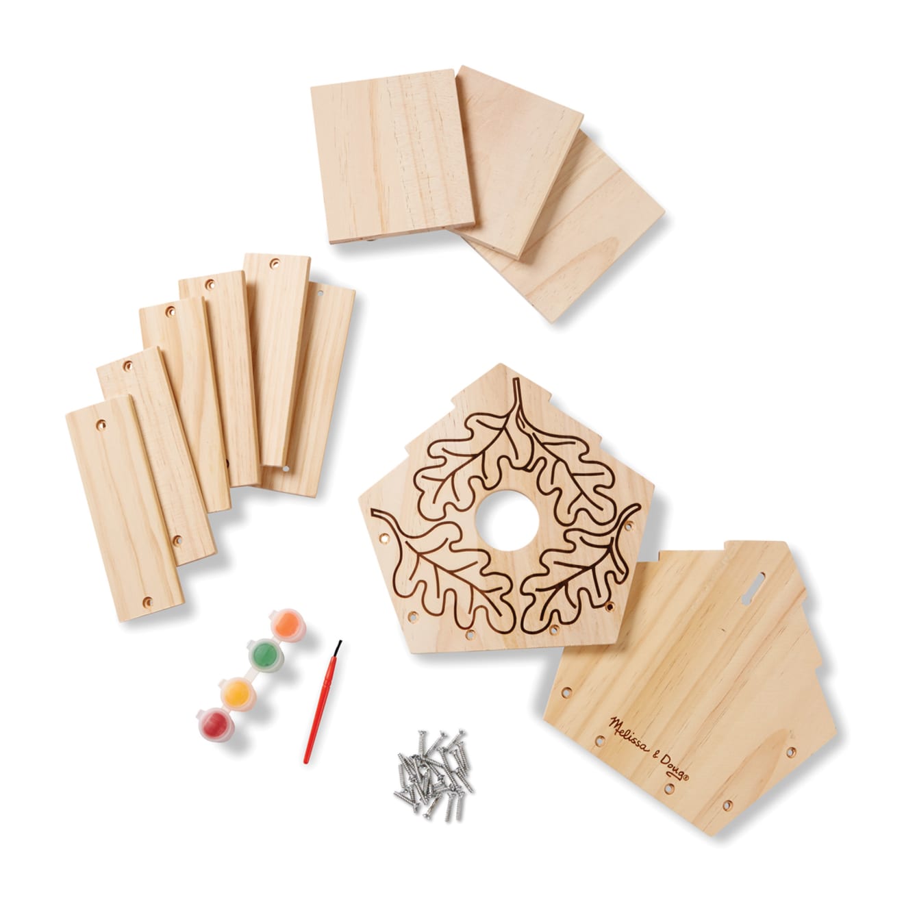 Melissa & Doug Created by Me! Birdhouse Wooden Craft Kit - Image 9