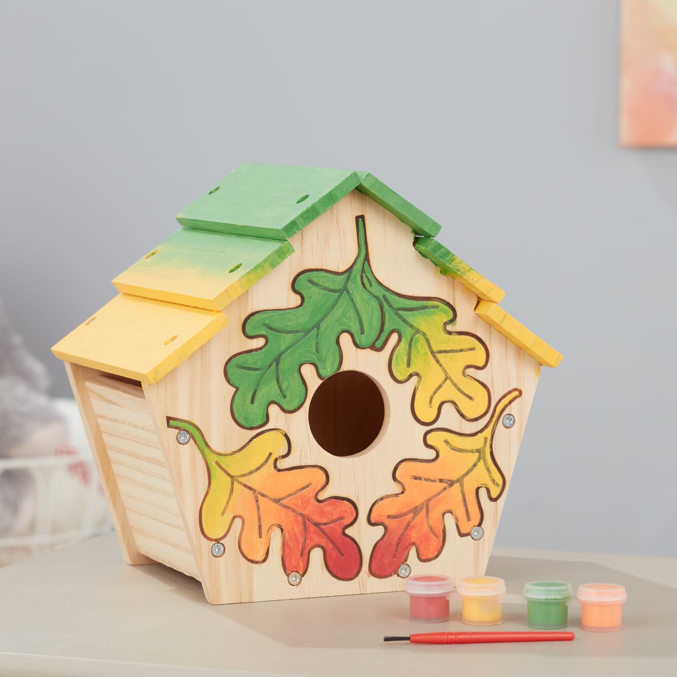 Melissa & Doug Created by Me! Birdhouse Wooden Craft Kit - Image 3