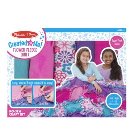 Melissa & Doug Created by Me! Flower Fleece Quilt