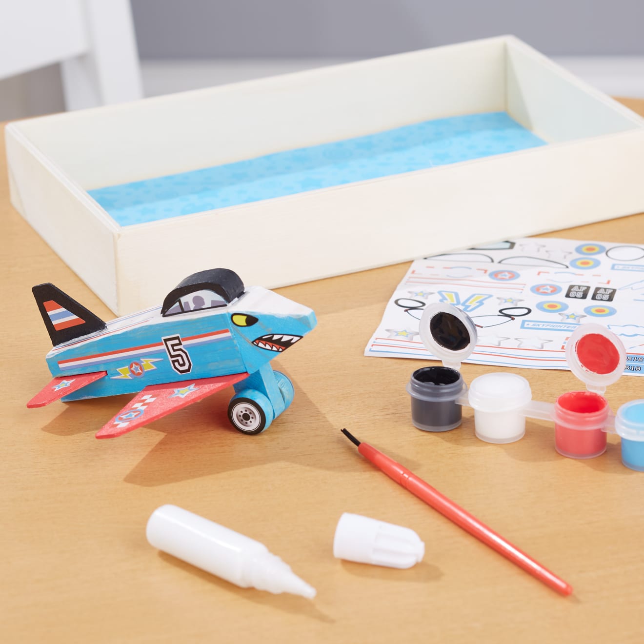 Melissa & Doug Decorate-Your-Own Wooden Plane - Image 9