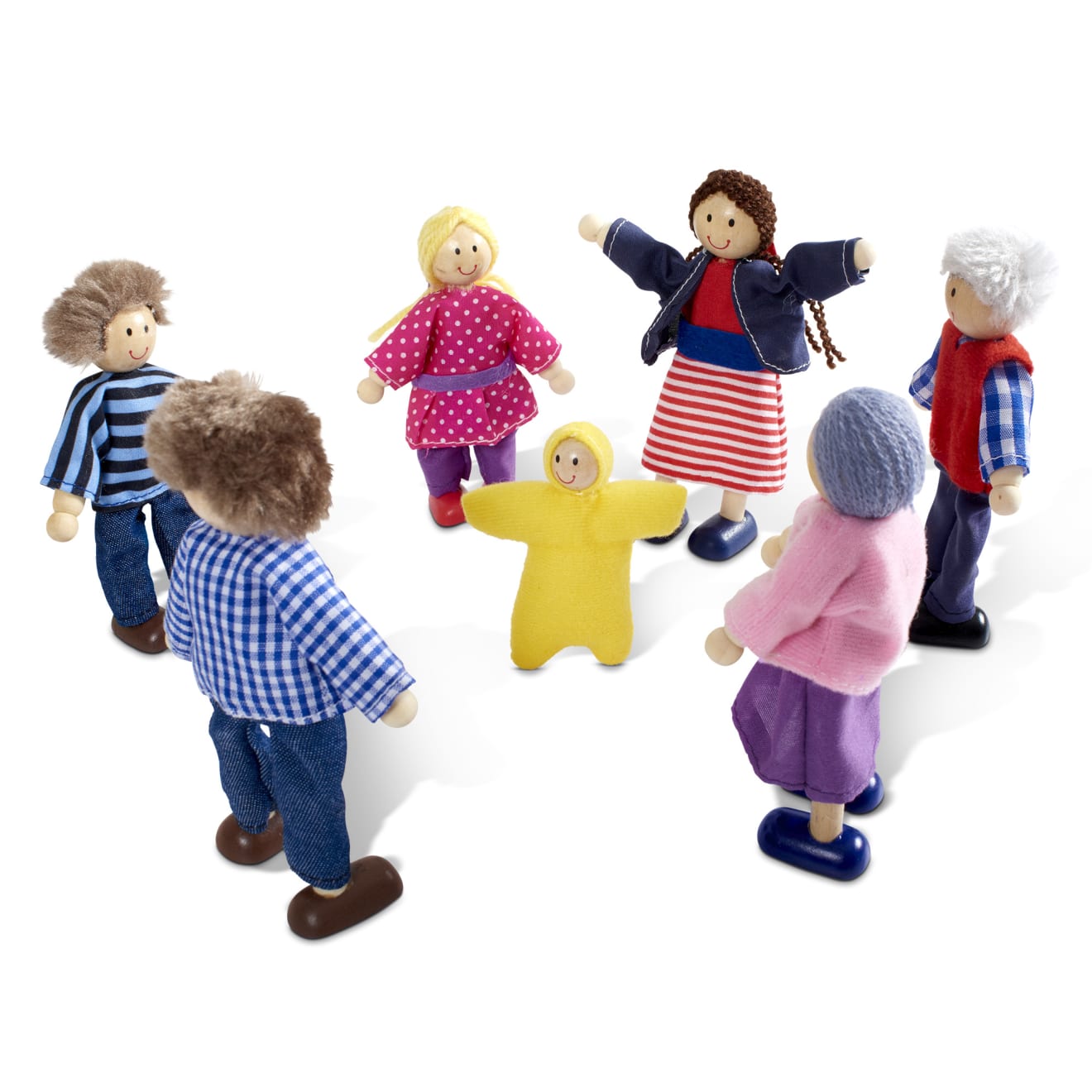 Melissa & Doug Wooden Doll Family - Image 4