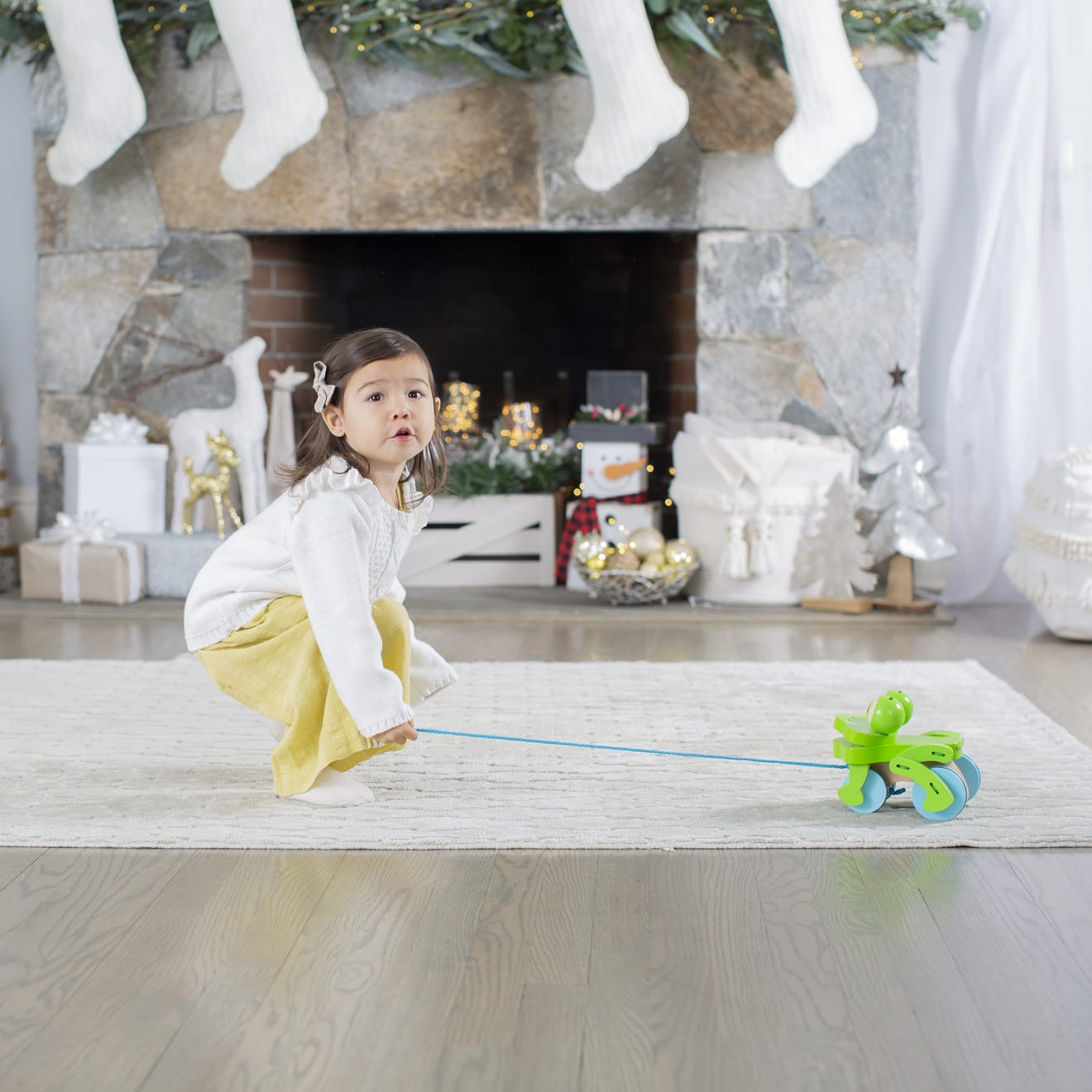 Melissa & Doug First Play Frolicking Frog Wooden Pull Toy - Image 7