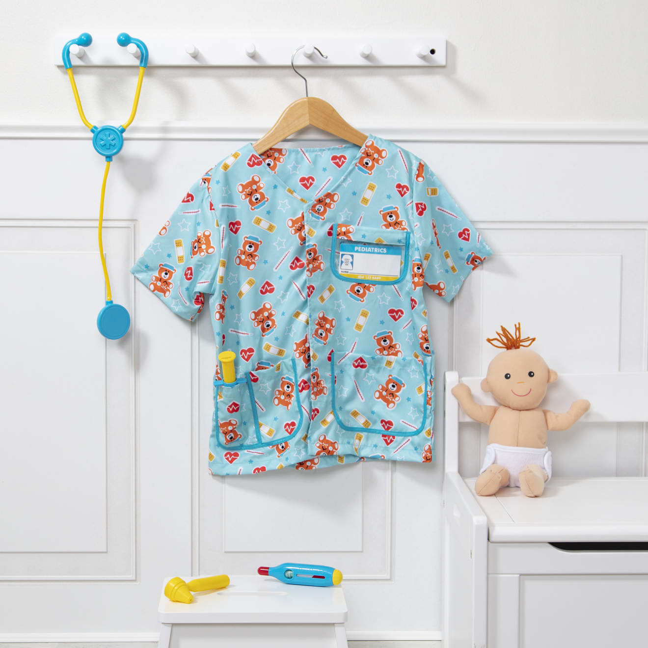 Melissa & Doug Pediatric Nurse Role Play Costume Set - Image 9