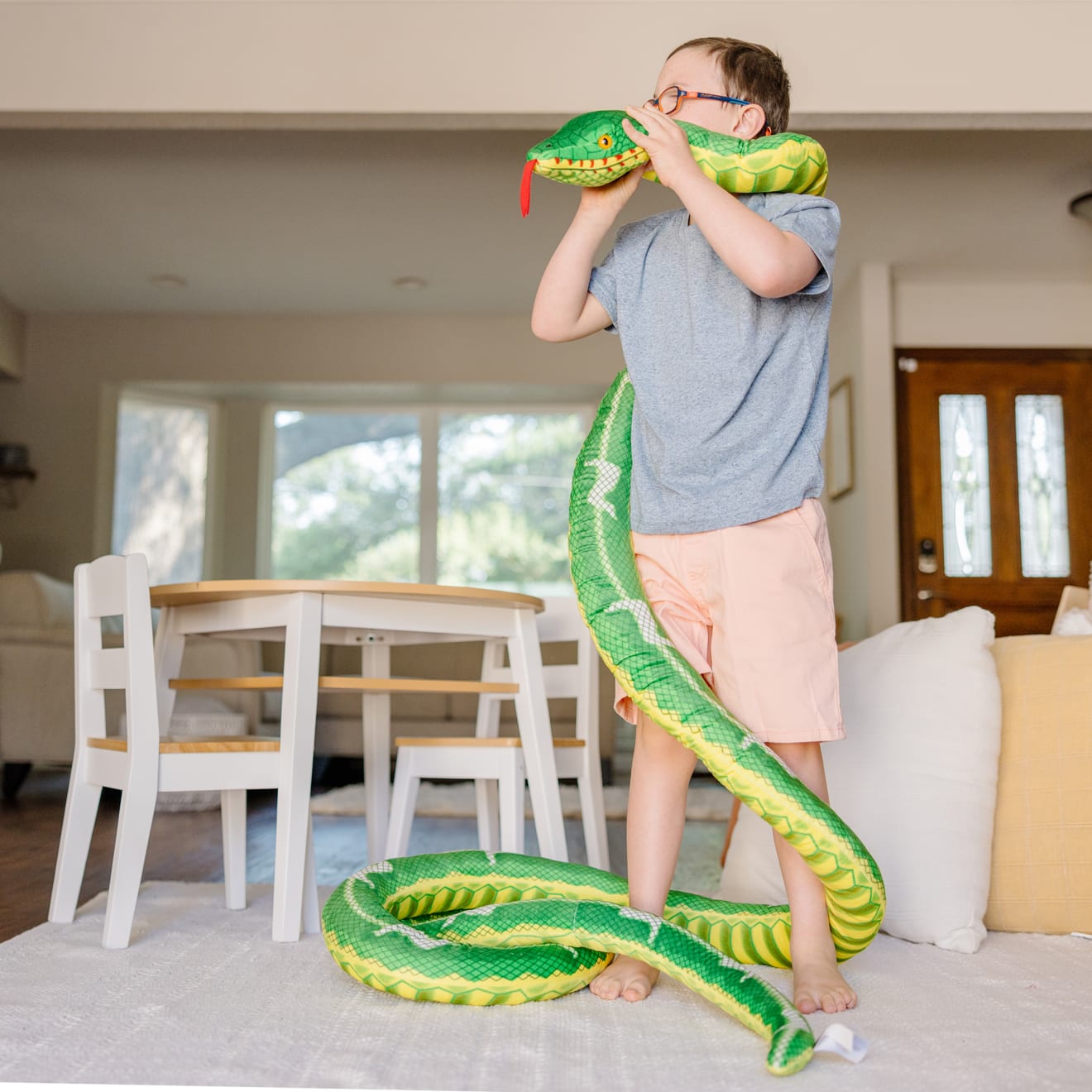 Melissa & Doug Snake Jumbo Stuffed Animal - Image 8