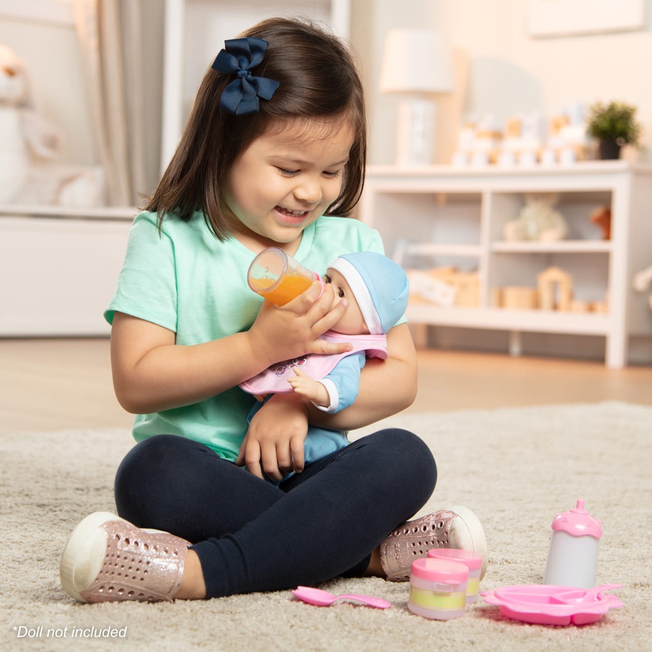 Melissa & Doug Mine to Love - Baby Food & Bottle Set - Image 2