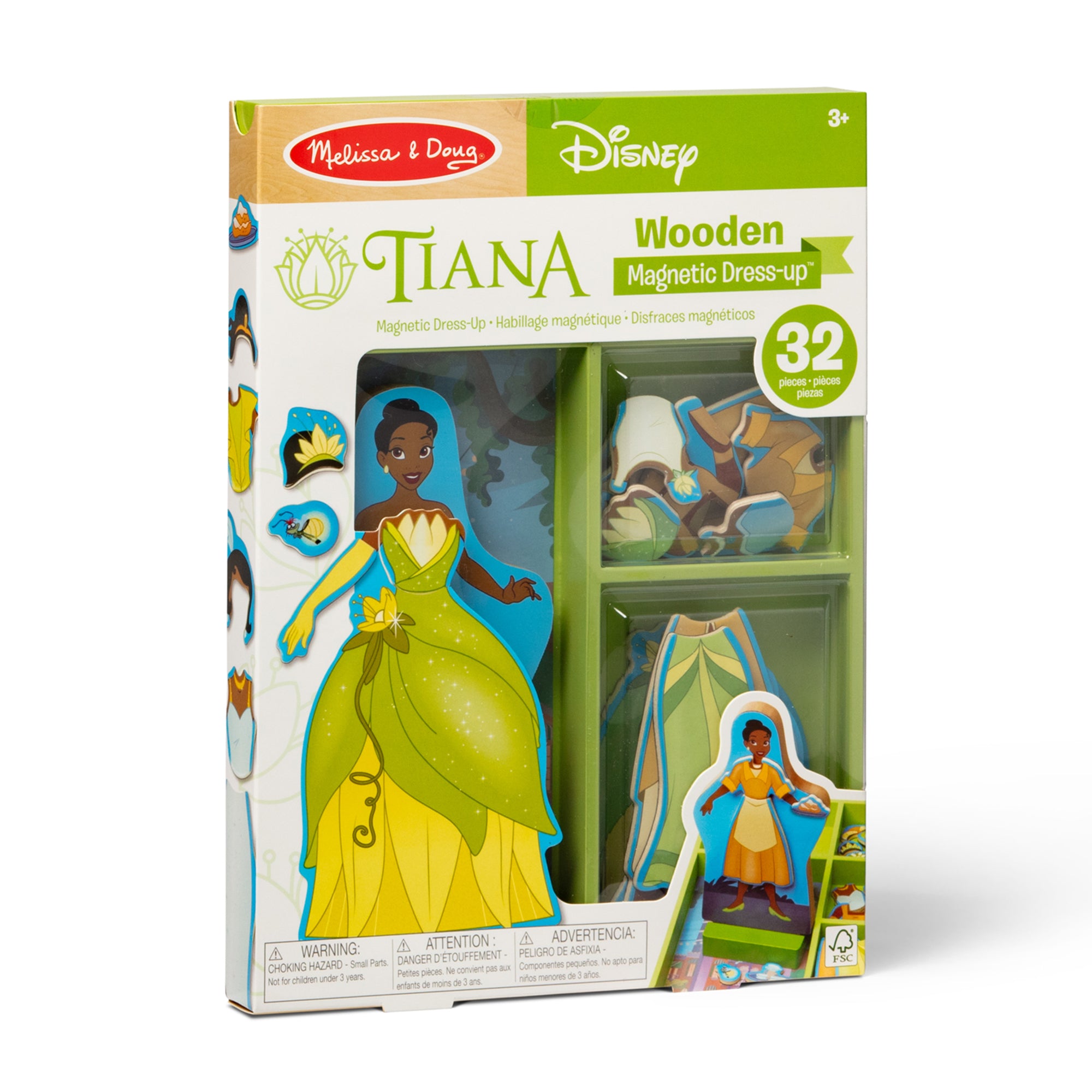 Melissa & Doug Disney Princess Tiana Wooden Magnetic Dress-Up Play Set - Image 3