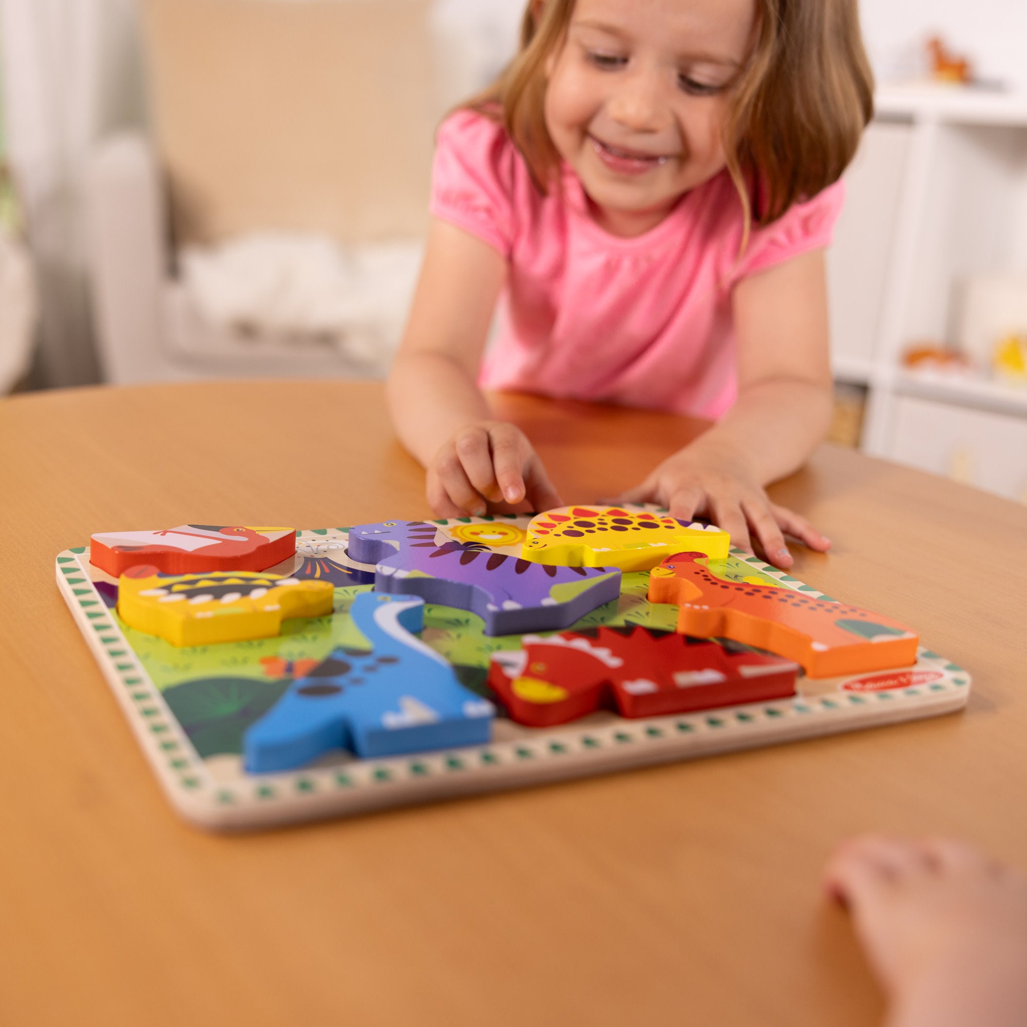 Melissa & Doug Dinosaurs Chunky Puzzle - 7 Pieces - Image 8