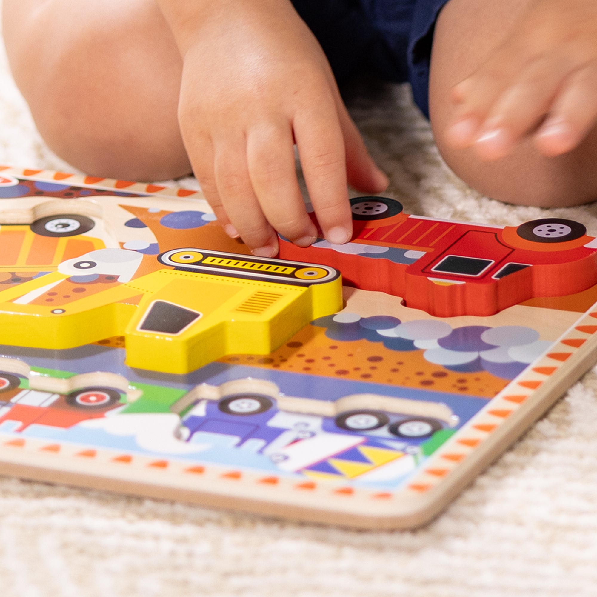 Melissa & Doug Construction Chunky Puzzle - 6 Pieces - Image 7